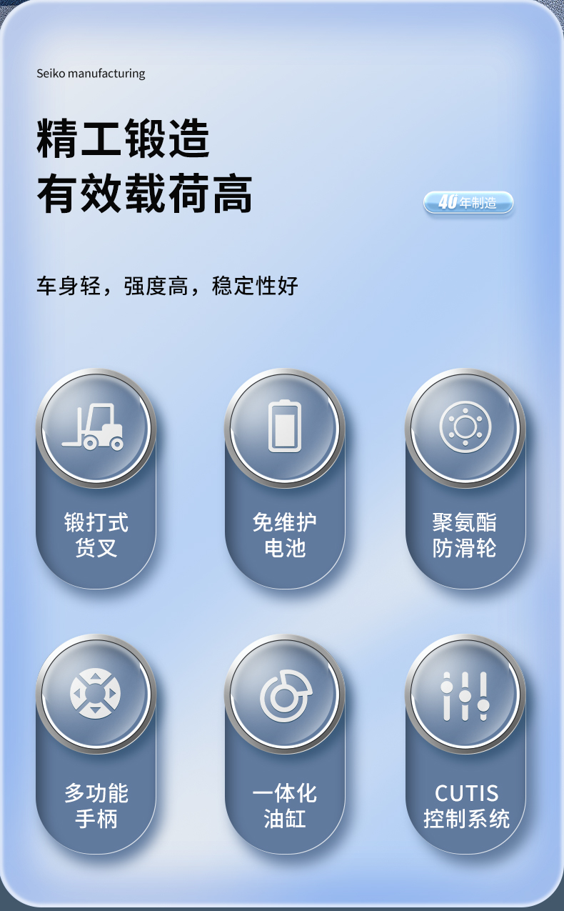揚子堆高車(chē)CPDB 步行式全電動(dòng)平衡重(圖3)