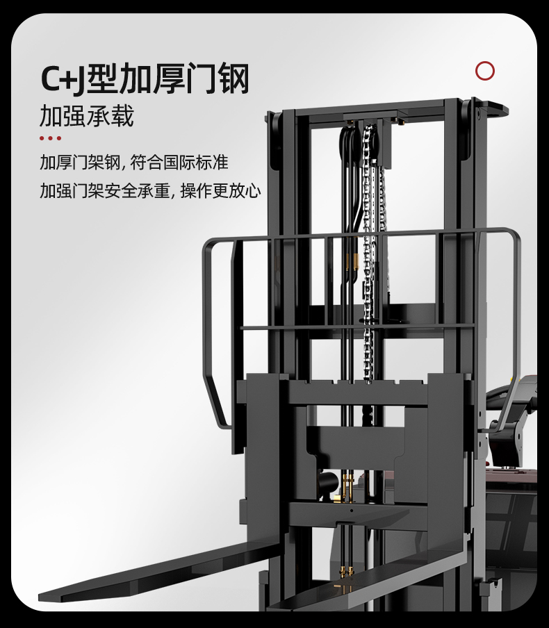揚子堆高車(chē) CPDB16站駕式全電動(dòng)推高車(chē)(圖6)