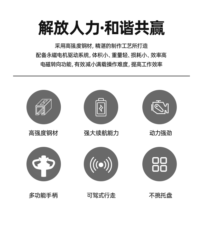 揚子堆高車(chē) CPDB16站駕式全電動(dòng)推高車(chē)(圖4)