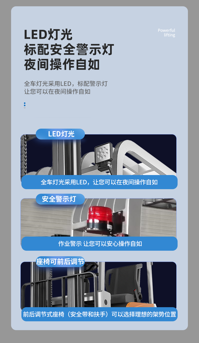 揚子堆高車(chē) CPD15A三支點(diǎn)座駕式(圖7)